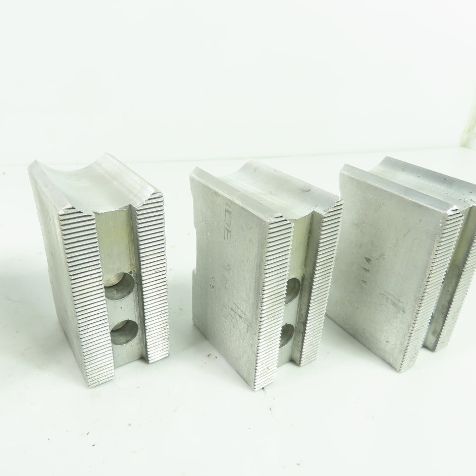 KT-6200AP Aluminum Soft Chuck Jaws 2.73" L x 1.25" W x 1.89" H Lot/3