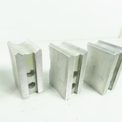 KT-6200AP Aluminum Soft Chuck Jaws 2.73" L x 1.25" W x 1.89" H Lot/3