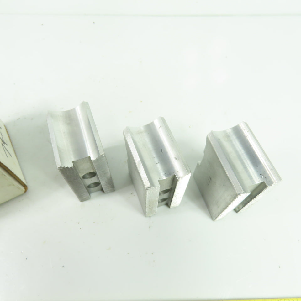 KT-6200AP Aluminum Soft Chuck Jaws 2.73" L x 1.25" W x 1.89" H Lot/3