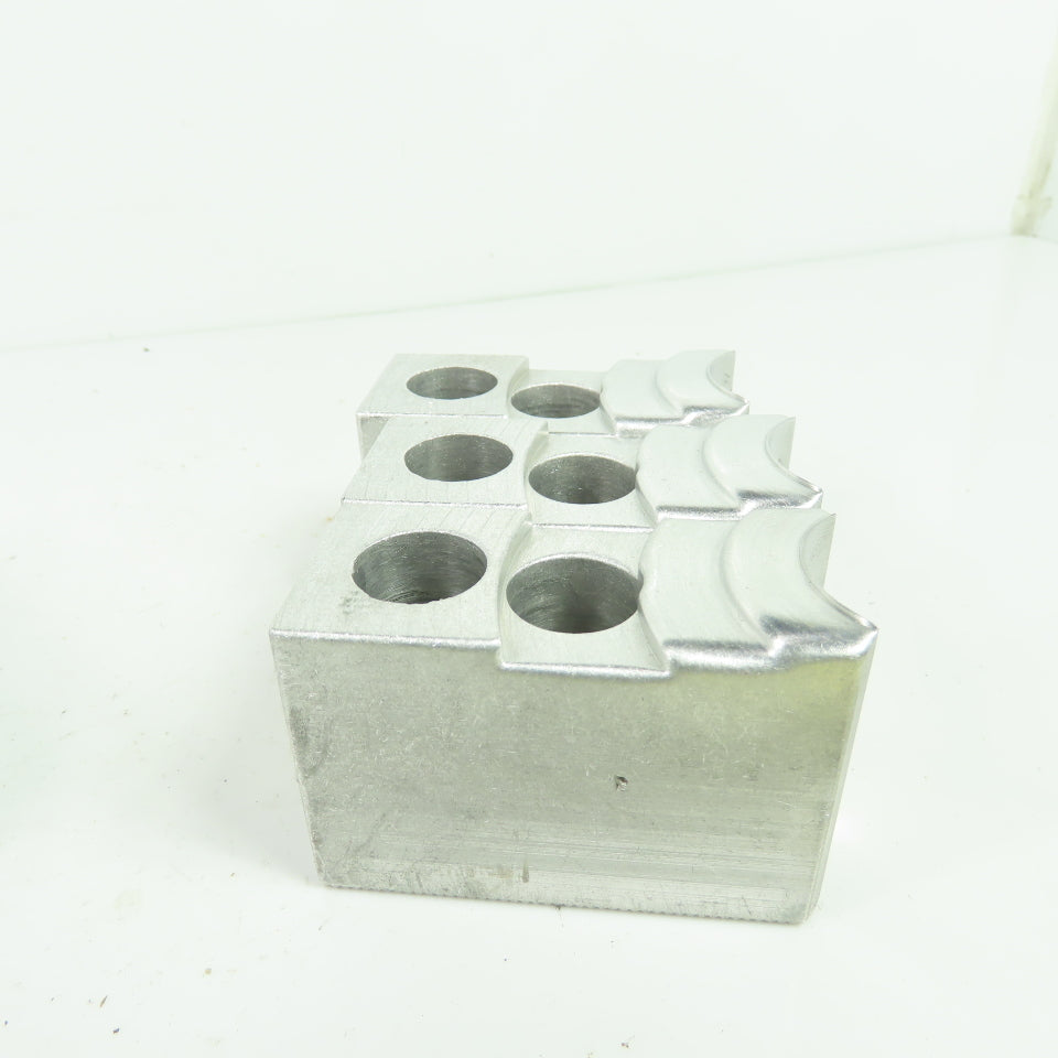 KT-6200AP Aluminum Soft Chuck Jaws 2.73" L x 1.25" W x 1.89" H Lot/3