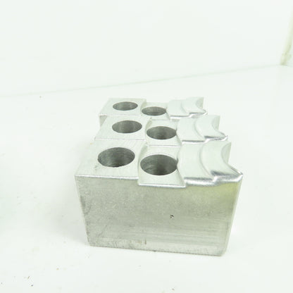 KT-6200AP Aluminum Soft Chuck Jaws 2.73" L x 1.25" W x 1.89" H Lot/3