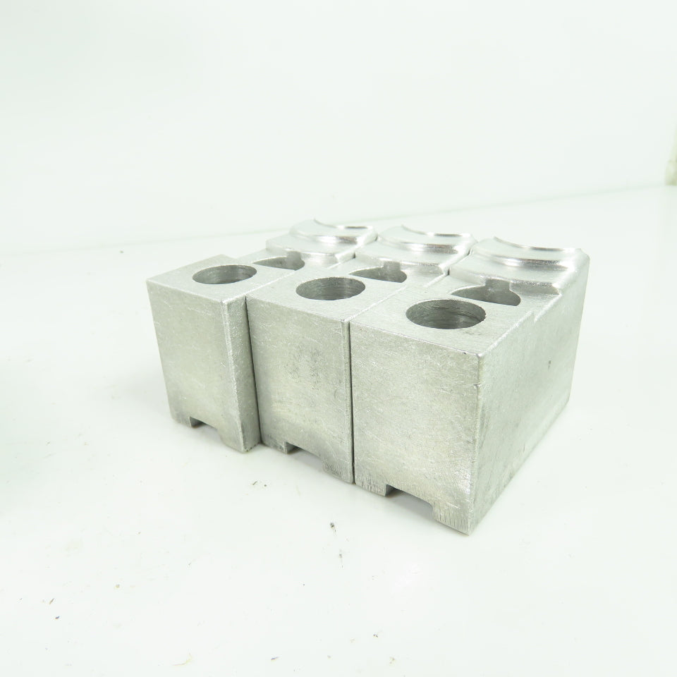 KT-6200AP Aluminum Soft Chuck Jaws 2.73" L x 1.25" W x 1.89" H Lot/3