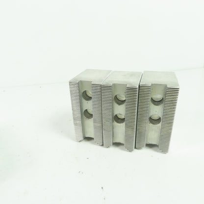 KT-6200AP Aluminum Soft Chuck Jaws 2.73" L x 1.25" W x 1.89" H Lot/3
