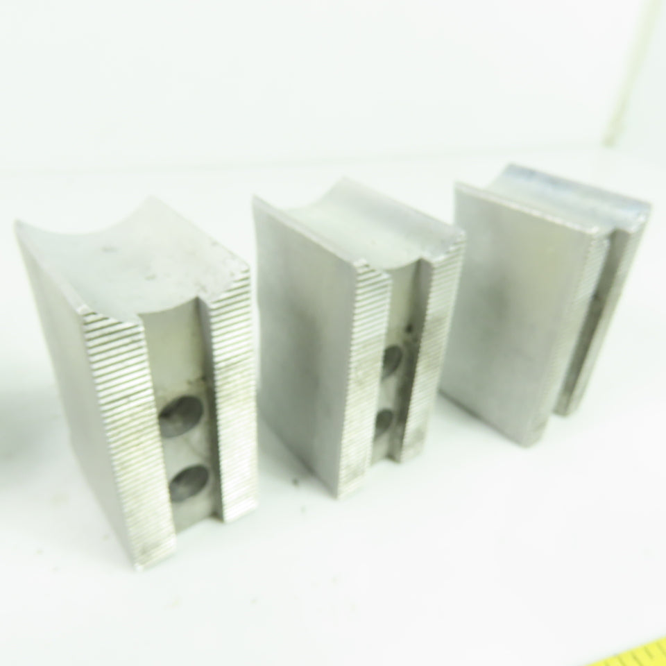 KT-6200AP Aluminum Soft Chuck Jaws 2.67" L x 1.25" W x 1.76" H Lot/3