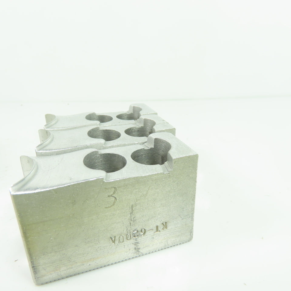 KT-6200AP Aluminum Soft Chuck Jaws 2.67" L x 1.25" W x 1.76" H Lot/3
