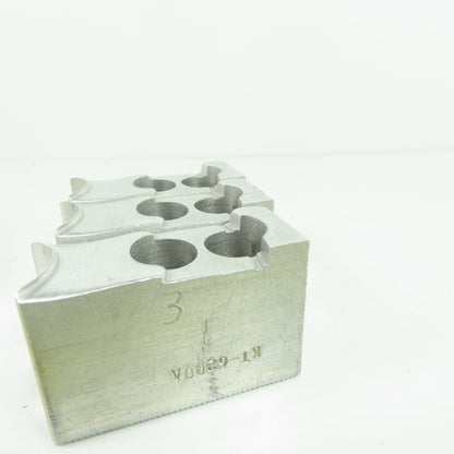 KT-6200AP Aluminum Soft Chuck Jaws 2.67" L x 1.25" W x 1.76" H Lot/3