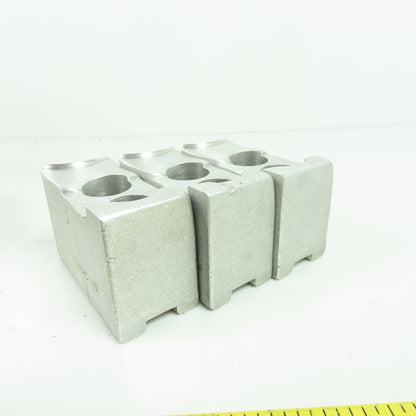 KT-6200AP Aluminum Soft Chuck Jaws 2.67" L x 1.25" W x 1.76" H Lot/3