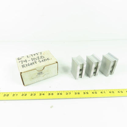KT-6200AP Aluminum Soft Chuck Jaws 2.67" L x 1.25" W x 1.76" H Lot/3