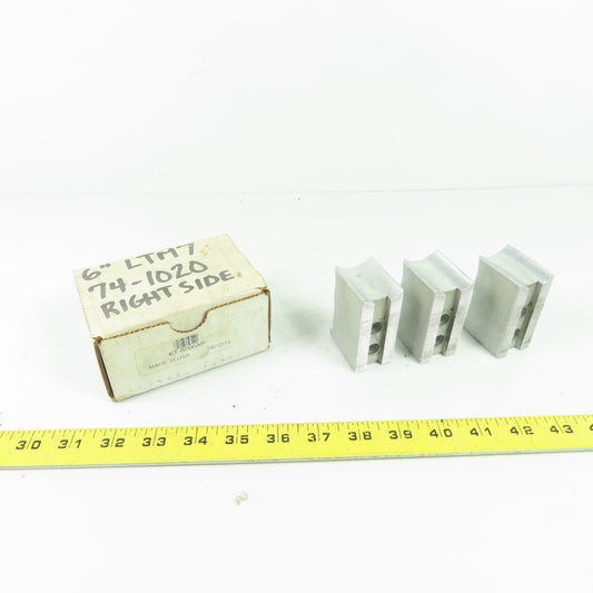 KT-6200AP Aluminum Soft Chuck Jaws 2.67" L x 1.25" W x 1.76" H Lot/3