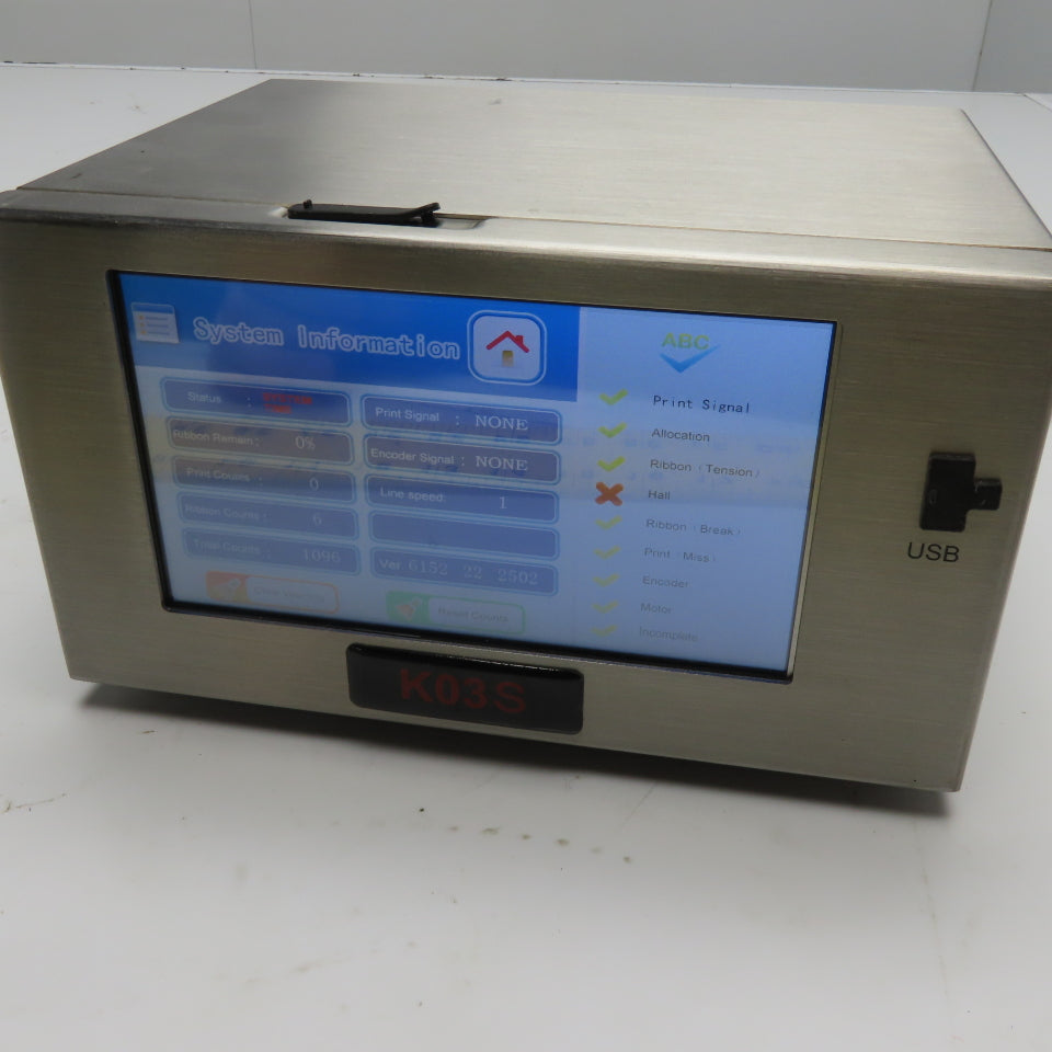 Shanghai Dikai DK-K03S Thermal Transfer Overprinter Controller 100-240VAC 200W