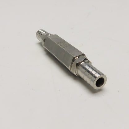 1/4" 304 Stainless Steel Inline Check Valve W/ 12mm ID Hose Barb