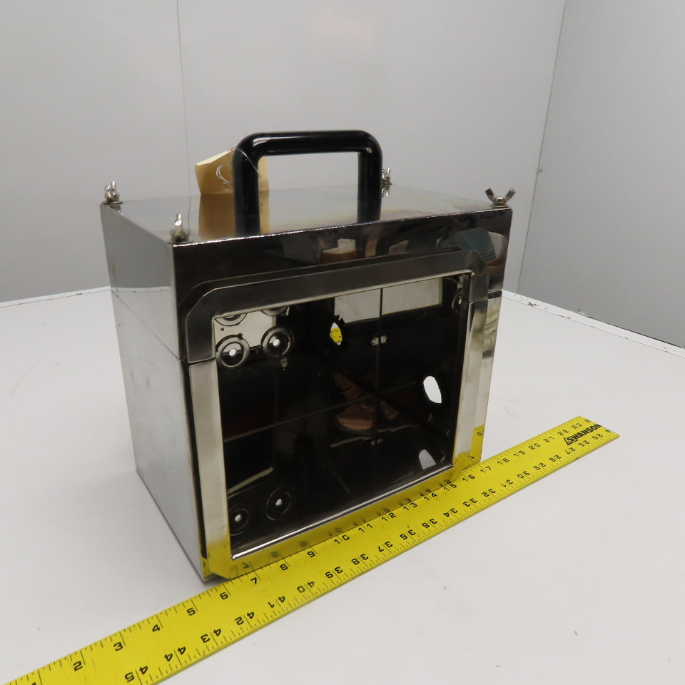 LV730 11-3/4" x 10" x 7" Printer Wash Down Stainless Steel Monitor Enclosure