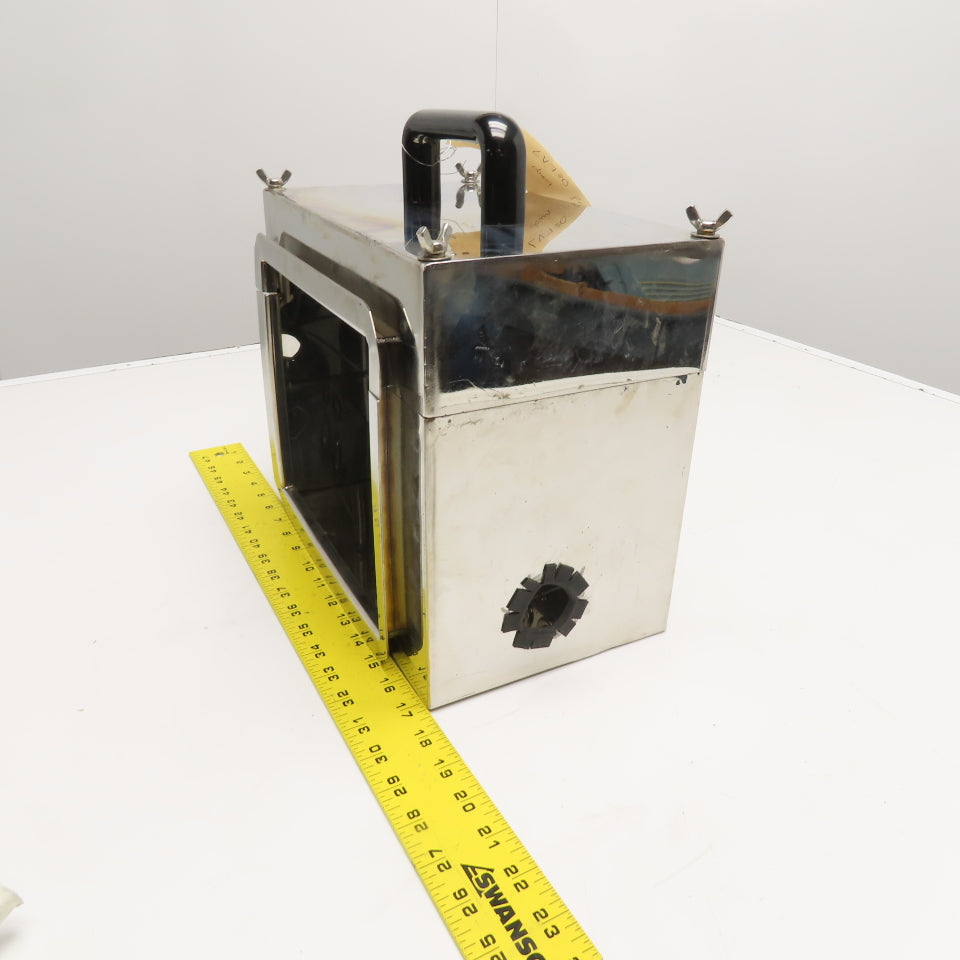 LV730 11-3/4" x 10" x 7" Printer Wash Down Stainless Steel Monitor Enclosure