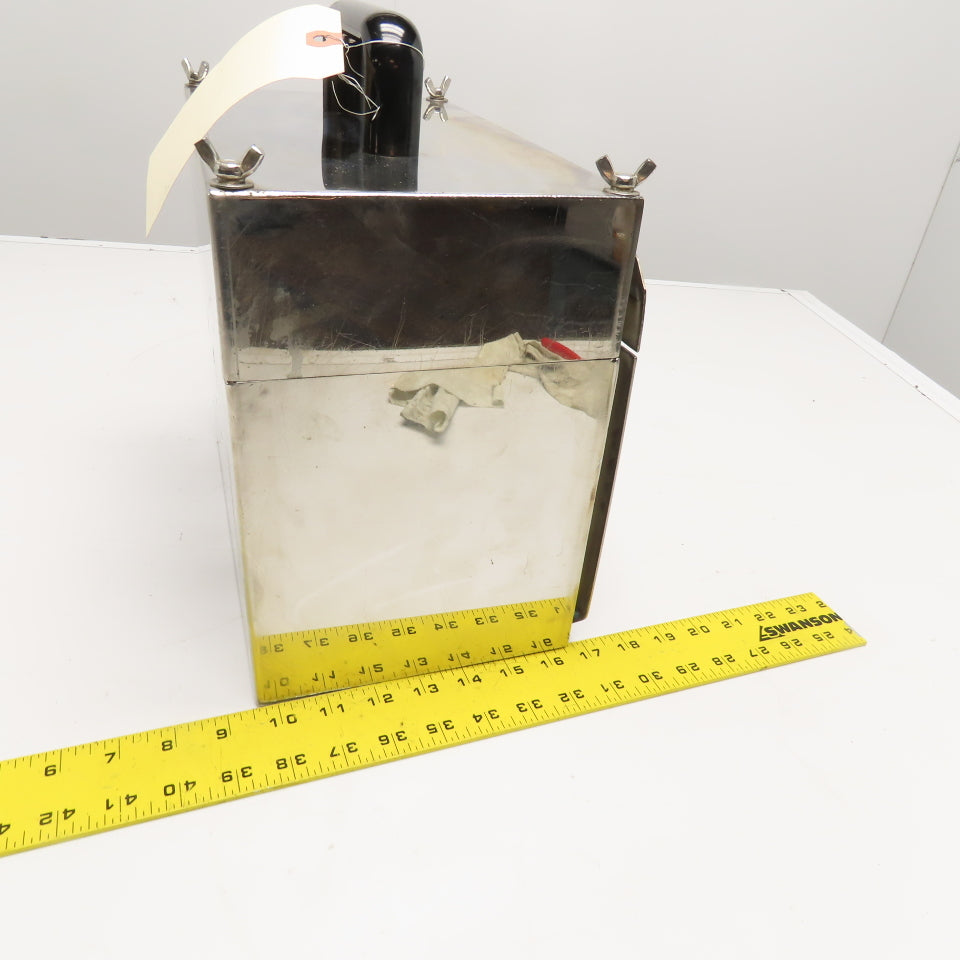 LV730 11-3/4" x 10" x 7" Printer Wash Down Stainless Steel Monitor Enclosure