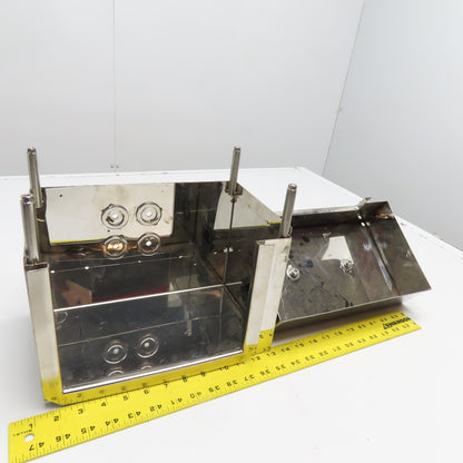 LV730 11-3/4" x 10" x 7" Printer Wash Down Stainless Steel Monitor Enclosure