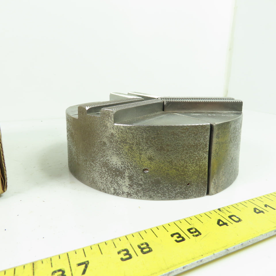 RKT-6200CI Soft Pie Chuck Jaws Cast Iron 1.5mm x 60° Serrations 6" OD Set/3