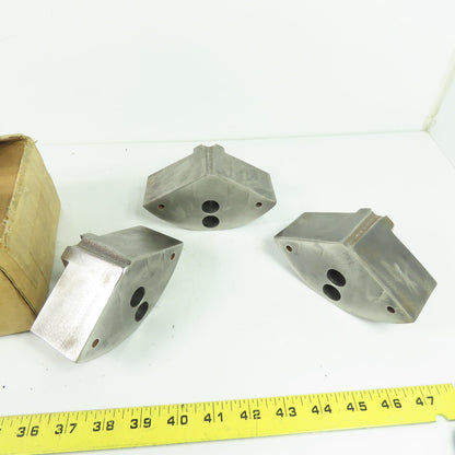 RKT-6200CI Soft Pie Chuck Jaws Cast Iron 1.5mm x 60° Serrations 6" OD Set/3