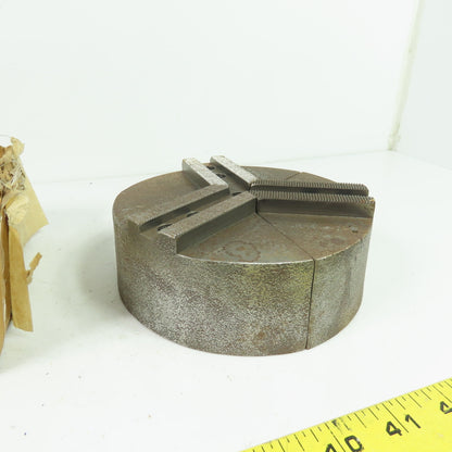 RKT-6200CI Soft Pie Chuck Jaws Cast Iron 1.5mm x 60° Serrations 6" OD Set/3