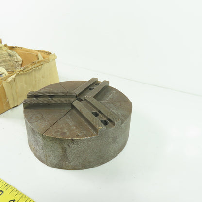 RKT-6200CI Soft Pie Chuck Jaws Cast Iron 1.5mm x 60° Serrations 6" OD Set/3