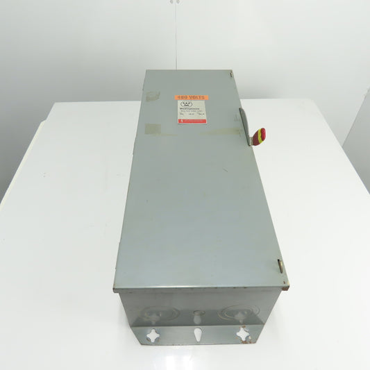 Westinghouse HUN364 200A Non Fusible Heavy Duty Safety Disconnect Switch 600VAC