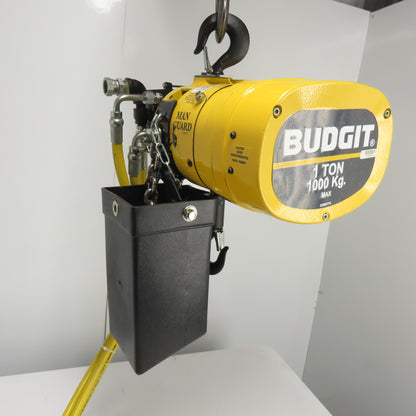Budgit BAHCO130 1 Ton 2000LB Pneumatic Air Chain Hoist 30FPM 90 PSIG 20'Lift NEW
