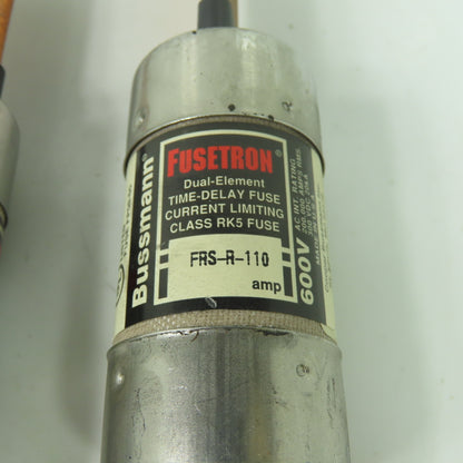 Bussmann FRS-R-110 110A 600V Dual-Element Time-Delay Class RK5 Fuses Lot Of 2