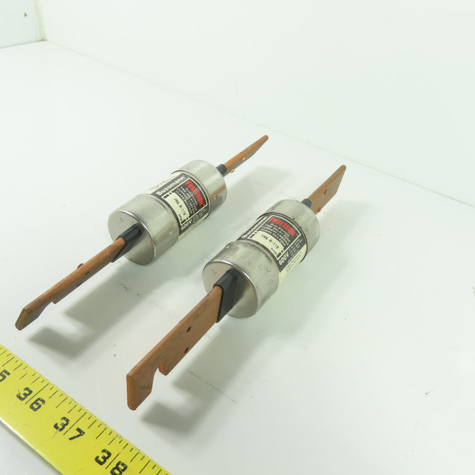 Bussmann FRS-R-110 110A 600V Dual-Element Time-Delay Class RK5 Fuses Lot Of 2