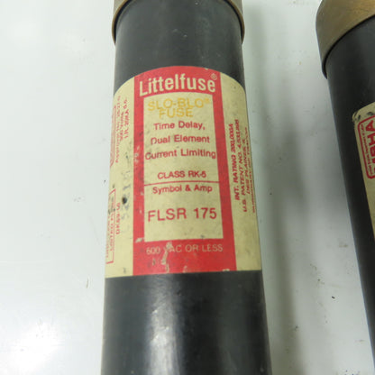 Littelfuse FLSR 175 Slo-Blo Fuses Dual Element Current Limiting 600VAC Lot/3