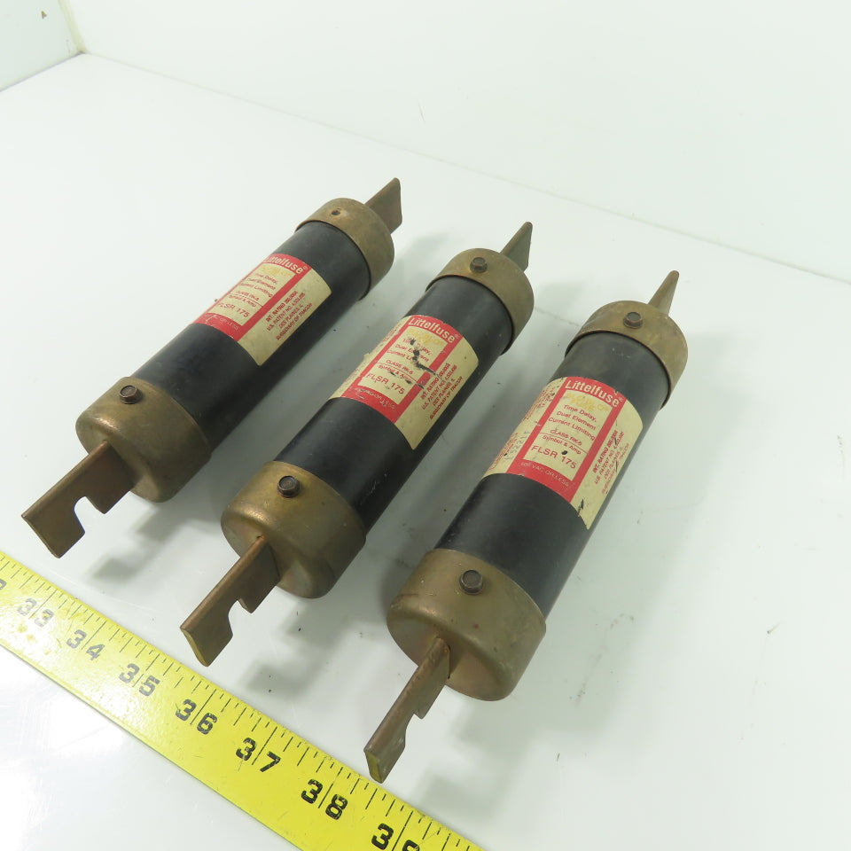 Littelfuse FLSR 175 Slo-Blo Fuses Dual Element Current Limiting 600VAC Lot/3