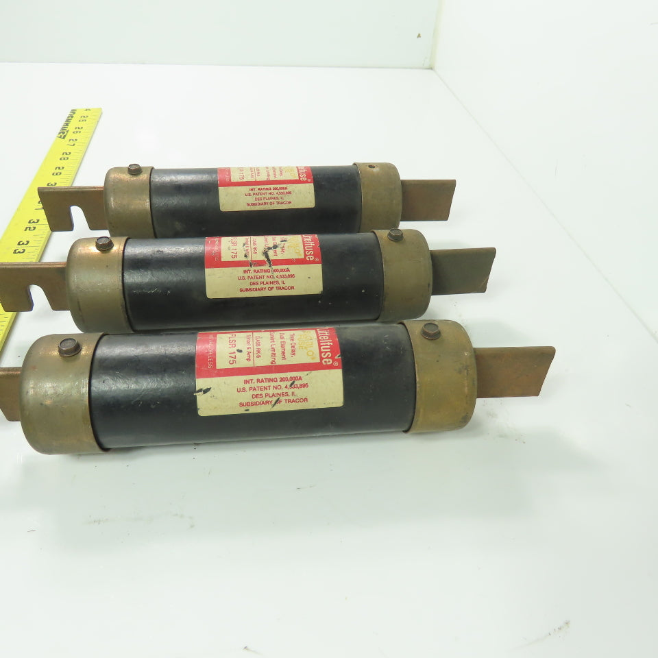 Littelfuse FLSR 175 Slo-Blo Fuses Dual Element Current Limiting 600VAC Lot/3