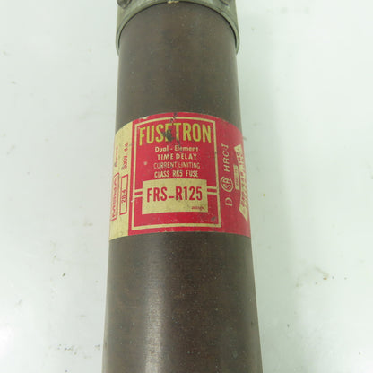 Cooper Bussmann FRS-R-125 125A 600VAC 300VDC Dual-Element Time-Delay Fuse