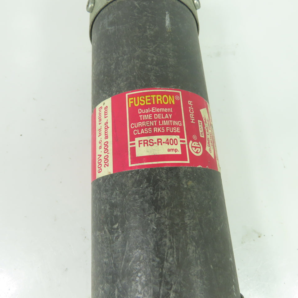 Bussmann FRS-R-400 400A 600VAC 300VDC Dual-Element Time-Delay Class RK5 Fuse