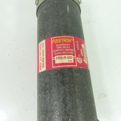 Bussmann FRS-R-400 400A 600VAC 300VDC Dual-Element Time-Delay Class RK5 Fuse