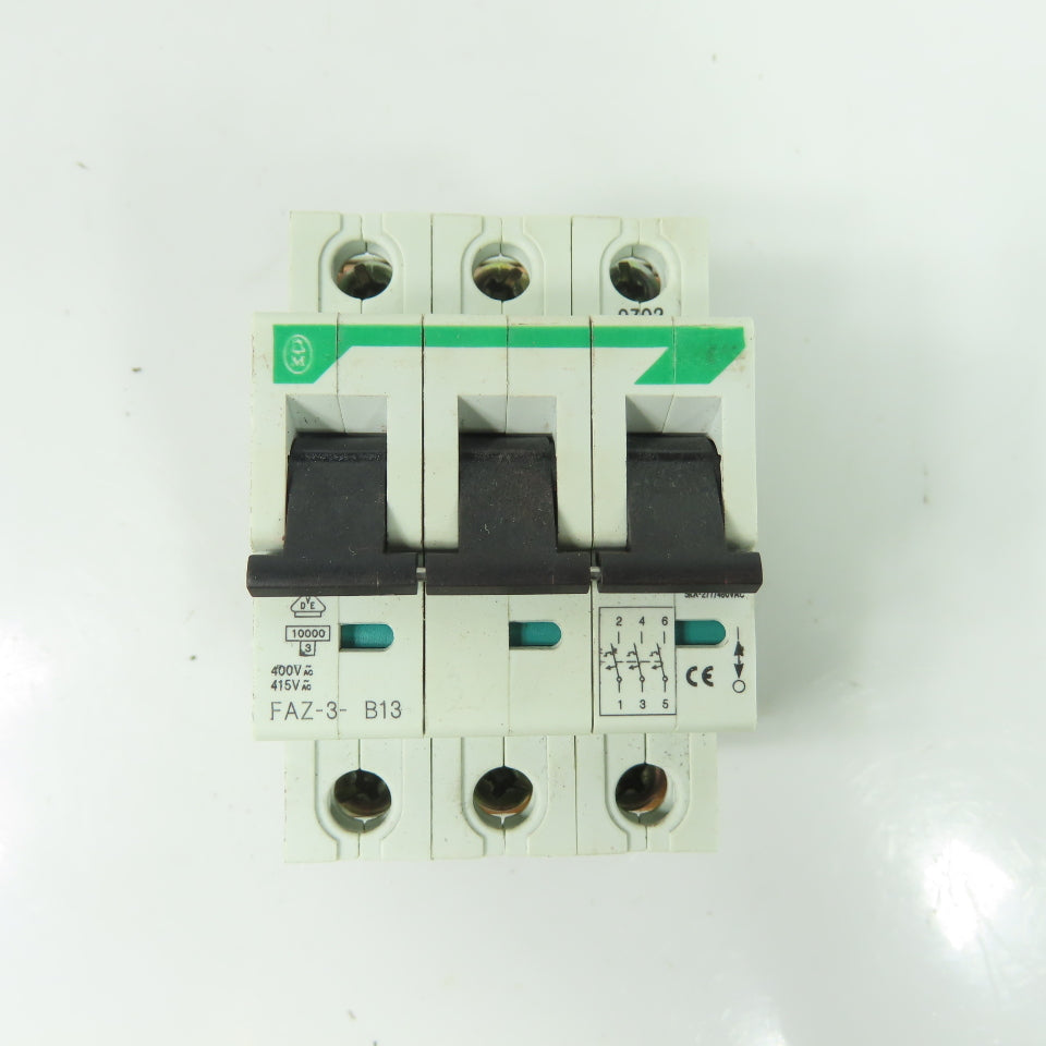 Moeller FAZ-3-B13 13A 3-Pole Miniature Circuit Breaker 400V/415V