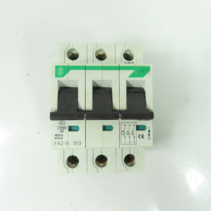 Moeller FAZ-3-B13 13A 3-Pole Miniature Circuit Breaker 400V/415V