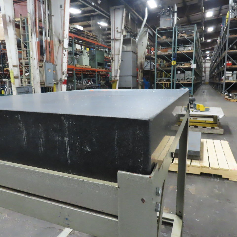 36" x 24" x 4" Thick Black Granite Layout Surface Inspection Plate Table