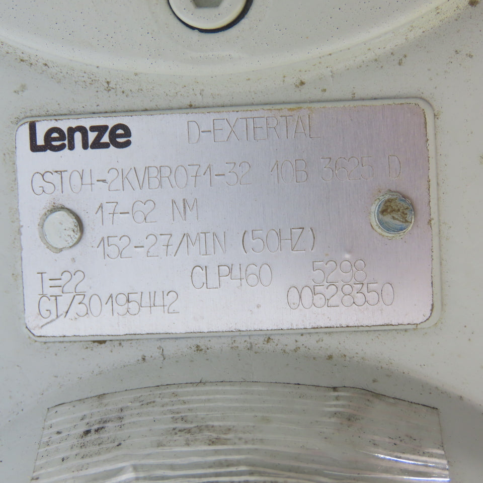 Lenze GST04-2KVBR071-32 Gear Motor 22:1 Ratio 0.37kw 230/480V 3Ph Tested