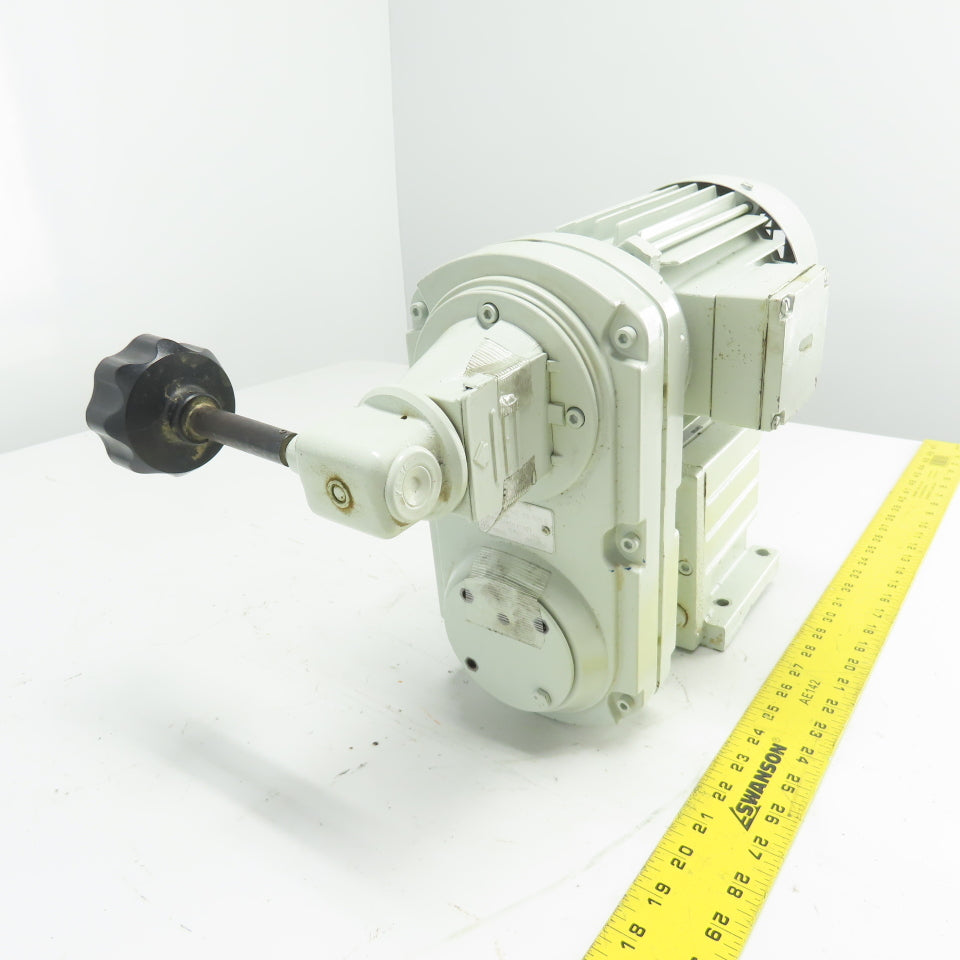 Lenze GST04-2KVBR071-32 Gear Motor 22:1 Ratio 0.37kw 230/480V 3Ph Tested