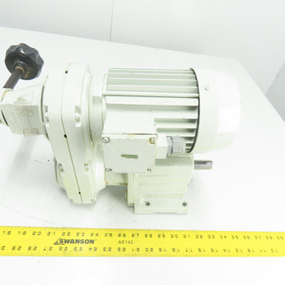 Lenze GST04-2KVBR071-32 Gear Motor 22:1 Ratio 0.37kw 230/480V 3Ph Tested