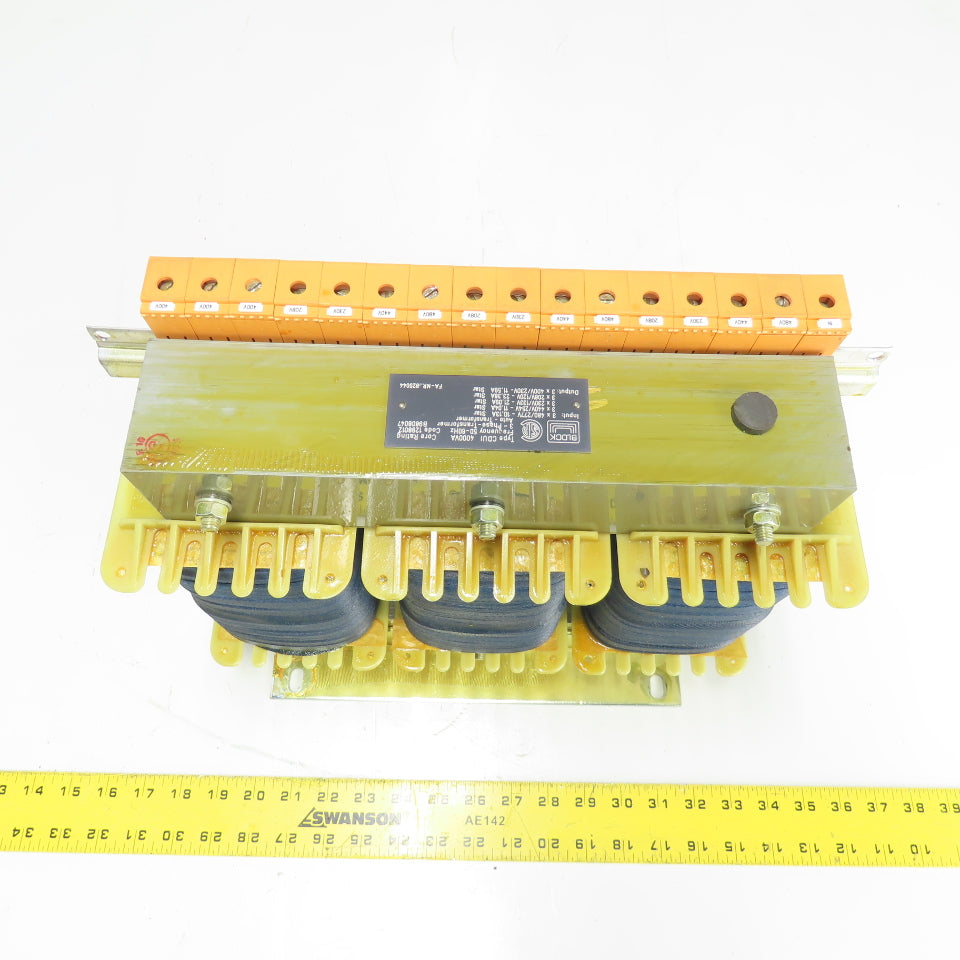 BLOCK CDUI 4000VA 4kVA 3Ph Auto-Transformer 120/480V Pri 230/400V Sec Tested