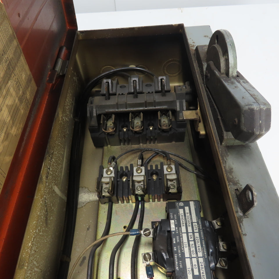 Allen-Bradley 712-BAB24 Size 1 Combination Motor Starter Series L 10Hp 600V 3Ph