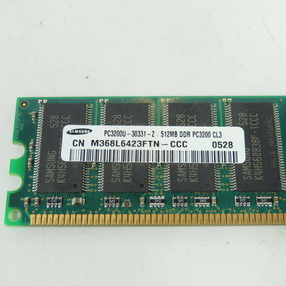 Samsung M368L6423FTN-CCC 512MB DDR PC3200 CL3 Desktop Memory RAM Module