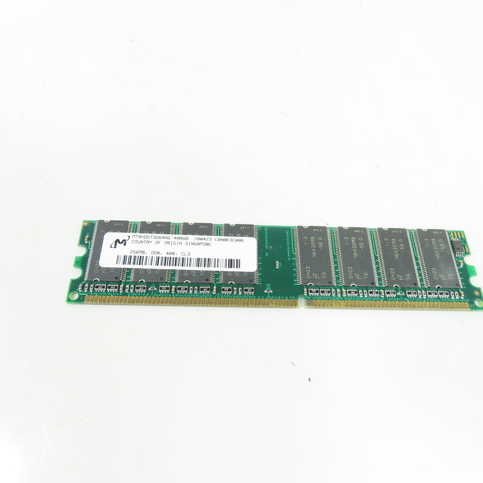 Micron MT8VDDT3264AG-40BGB 256MB DDR 400 CL3 Desktop RAM Memory Module
