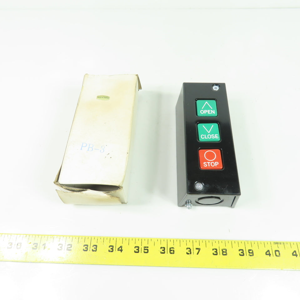 Eastern Motor Controls PBS-3 3-Push Button Station Open/Close/Stop 5A ...