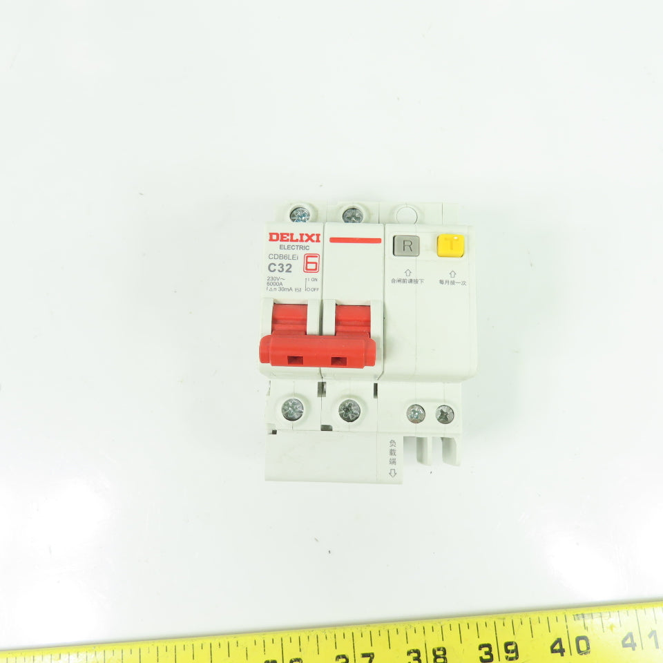 Delixi Electric CDB6LEi-C32 32A 230V 30mA RCBO Residual Current Circuit Breaker