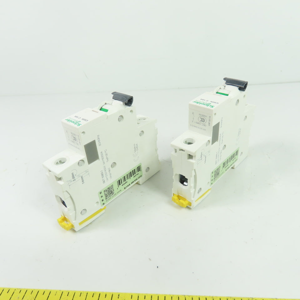 Schneider Electric iC65N C16A 1-Pole Circuit Breaker 16A Lot Of 2
