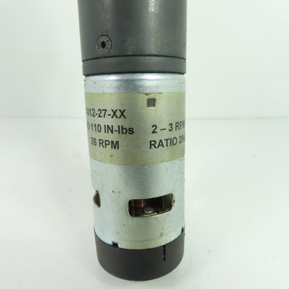1A042-012-27-XX High Torque DC Gear Motor 26 RPM 110 IN-lb 5A 294:1 Ratio