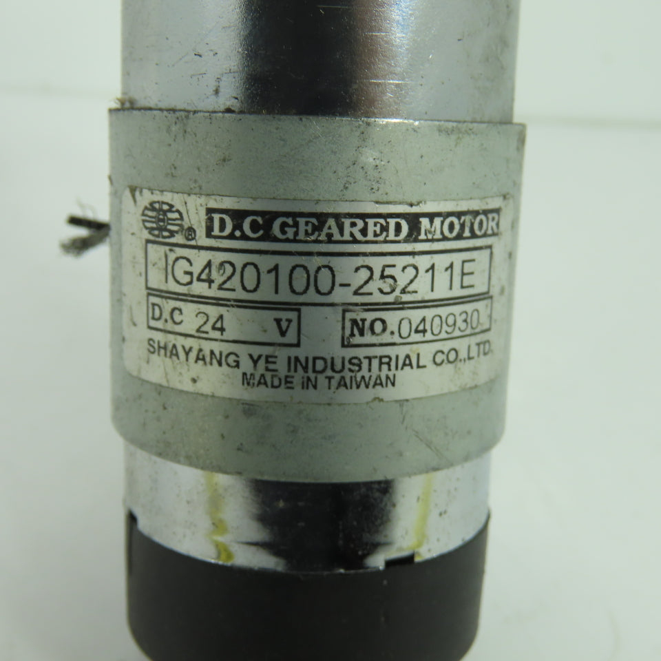 Shayang Ye IG420100-25211E D.C. Geared Motor 24V 8mm Shaft