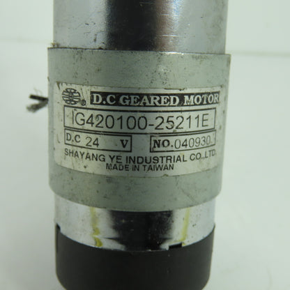 Shayang Ye IG420100-25211E D.C. Geared Motor 24V 8mm Shaft