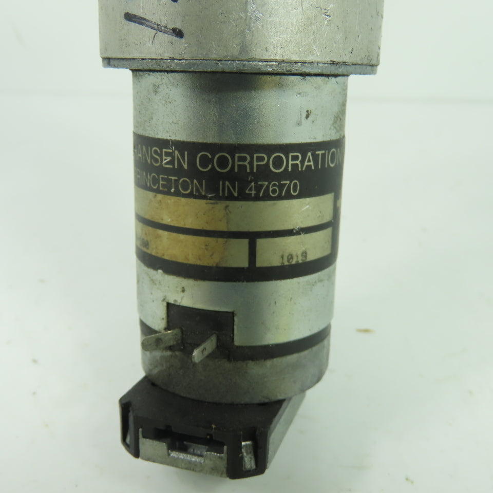 Hansen Corporation *10109-100 12V DC Gear Motor W/ CUI AMT102 Encoder 0.25"Shaft